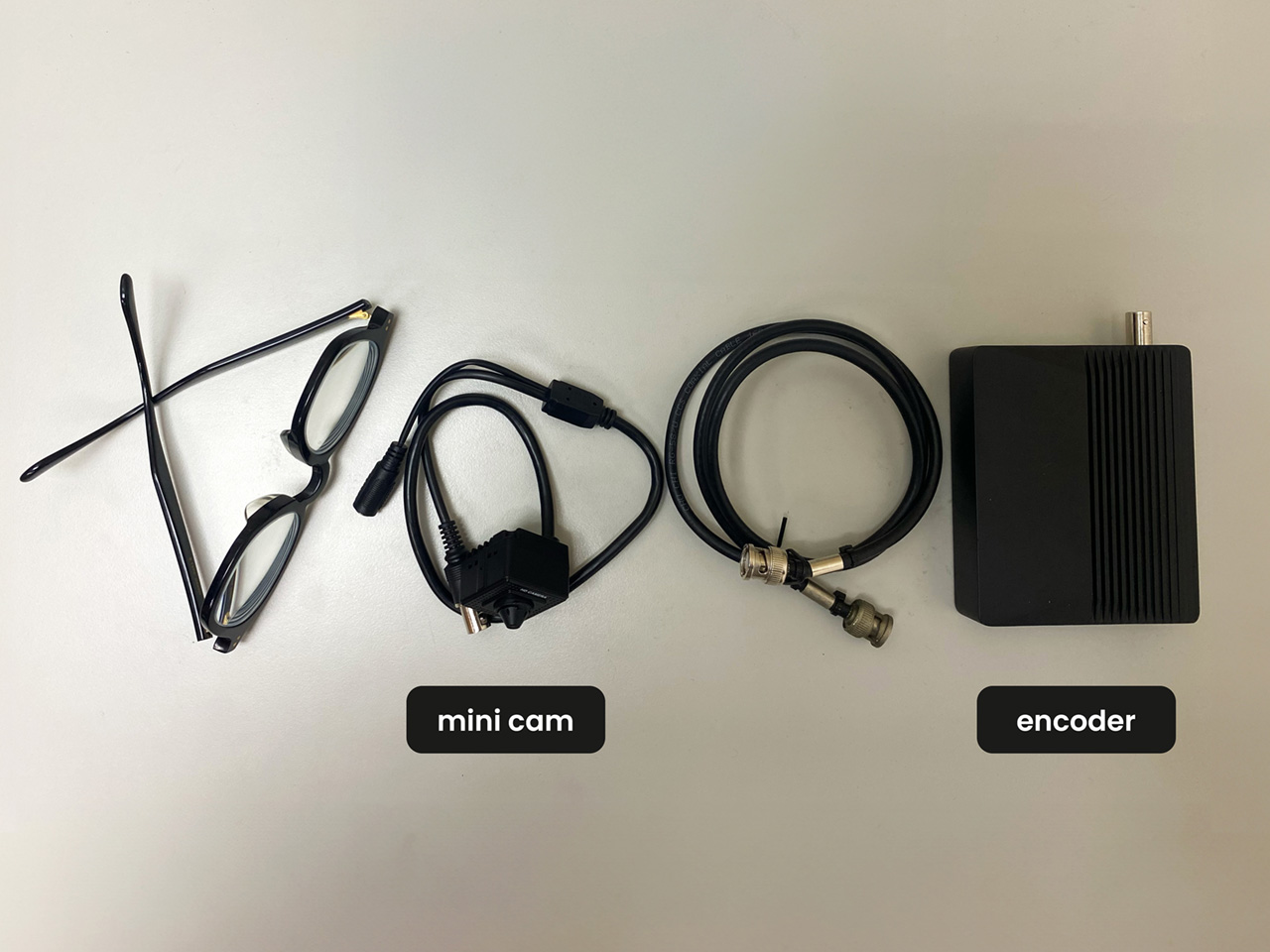 AI Glasses — Mini Cam + Encoder + Gemini API
