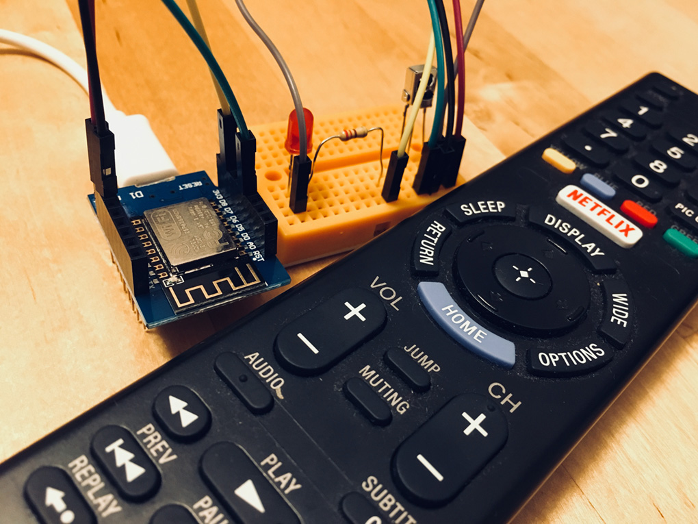 TV Remote Hacking — WeMos D1 Mini + IR Receiver
