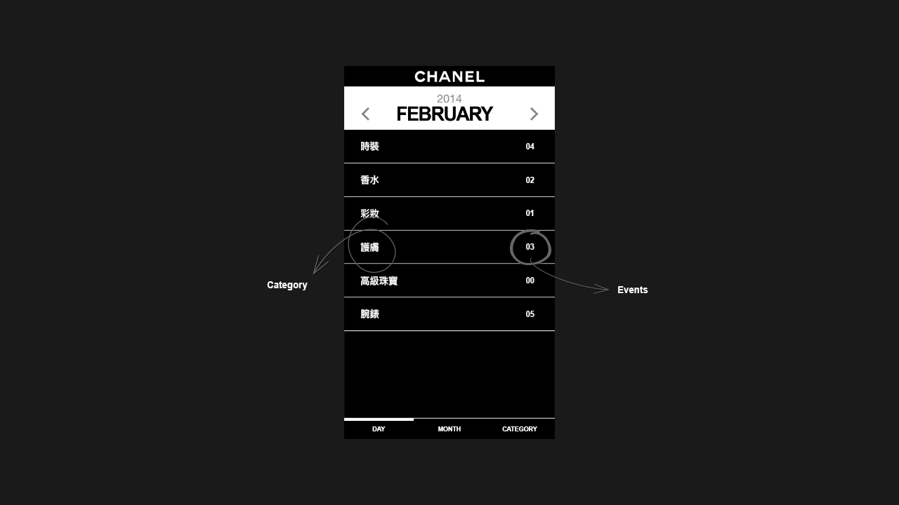 Chanel Fashion Calendar — sequence frame