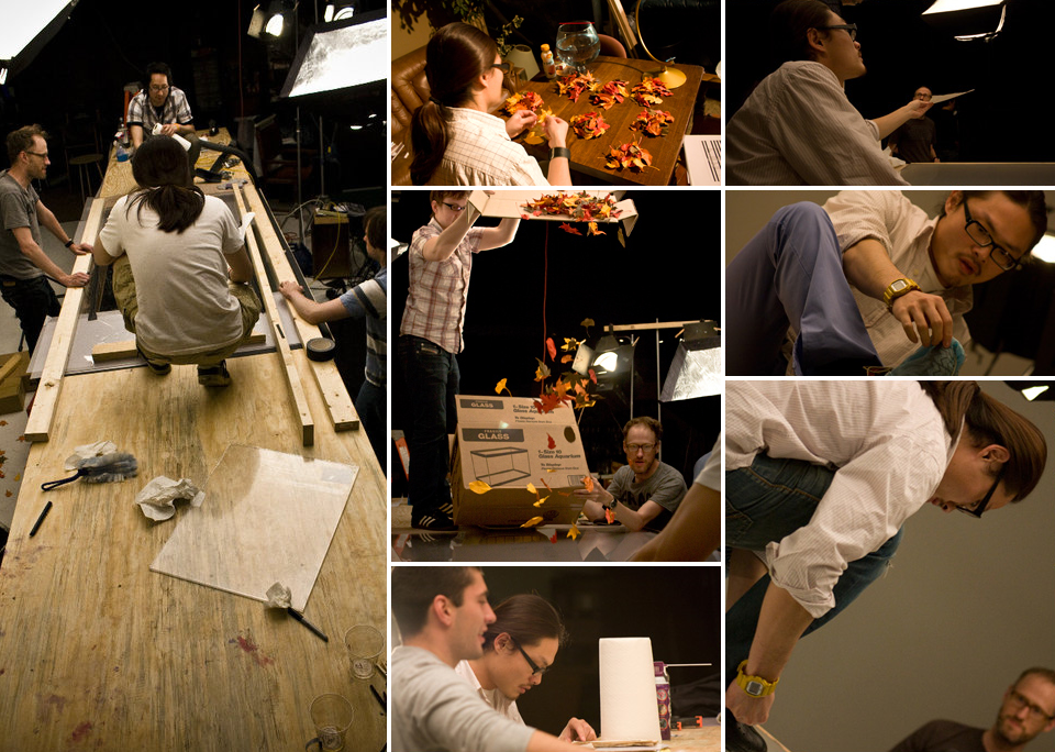 Behind the scenes — the team building and lighting practical set-ups for the HBO promo