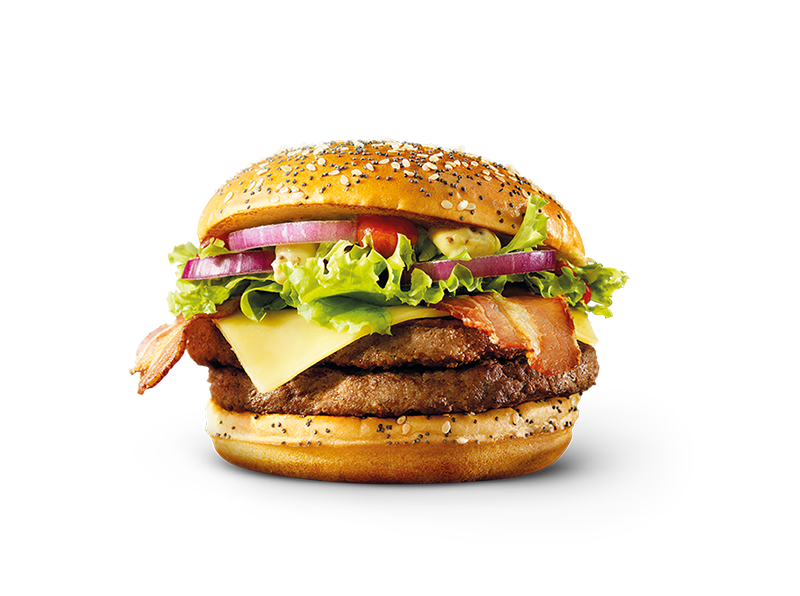 McDonald's Signature Stack burger — hero