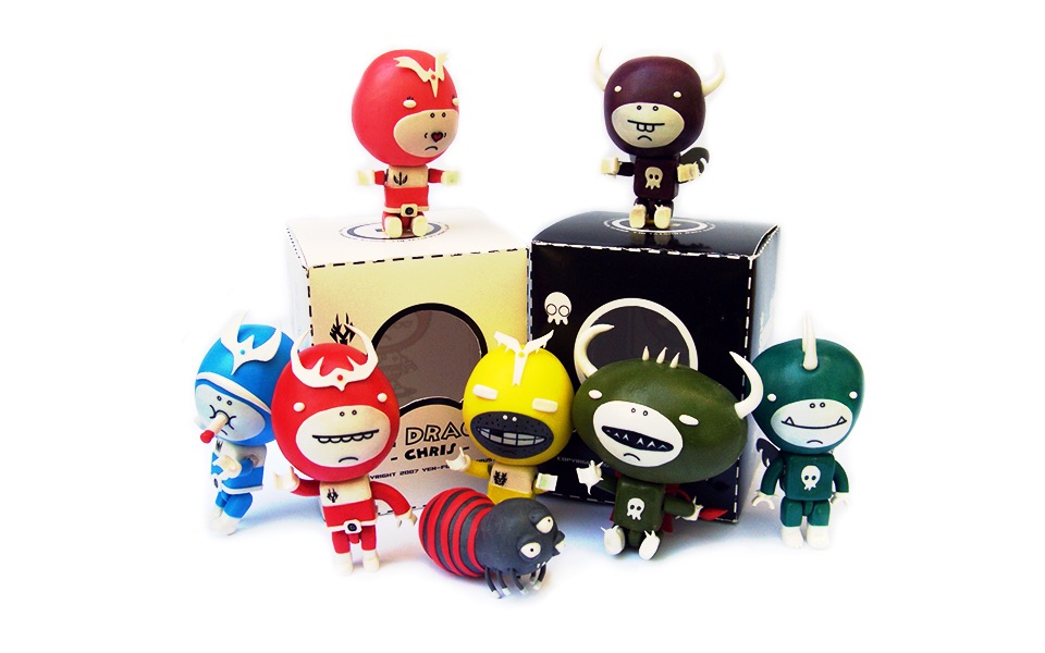 The collection with retail packaging