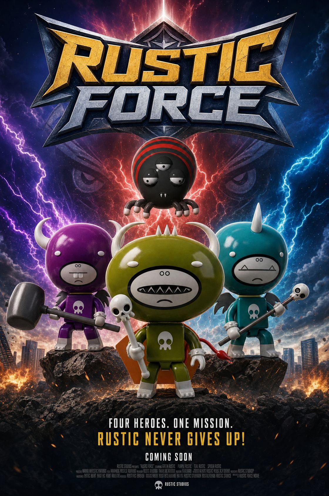 Rustic Force — villain faction teaser poster