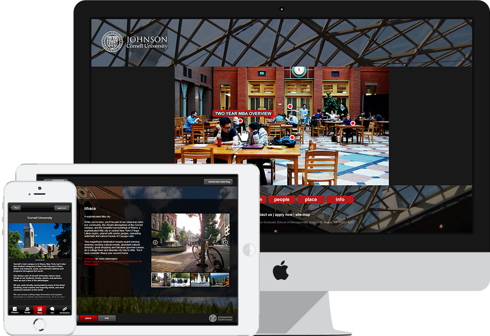Johnson across desktop, tablet and phone