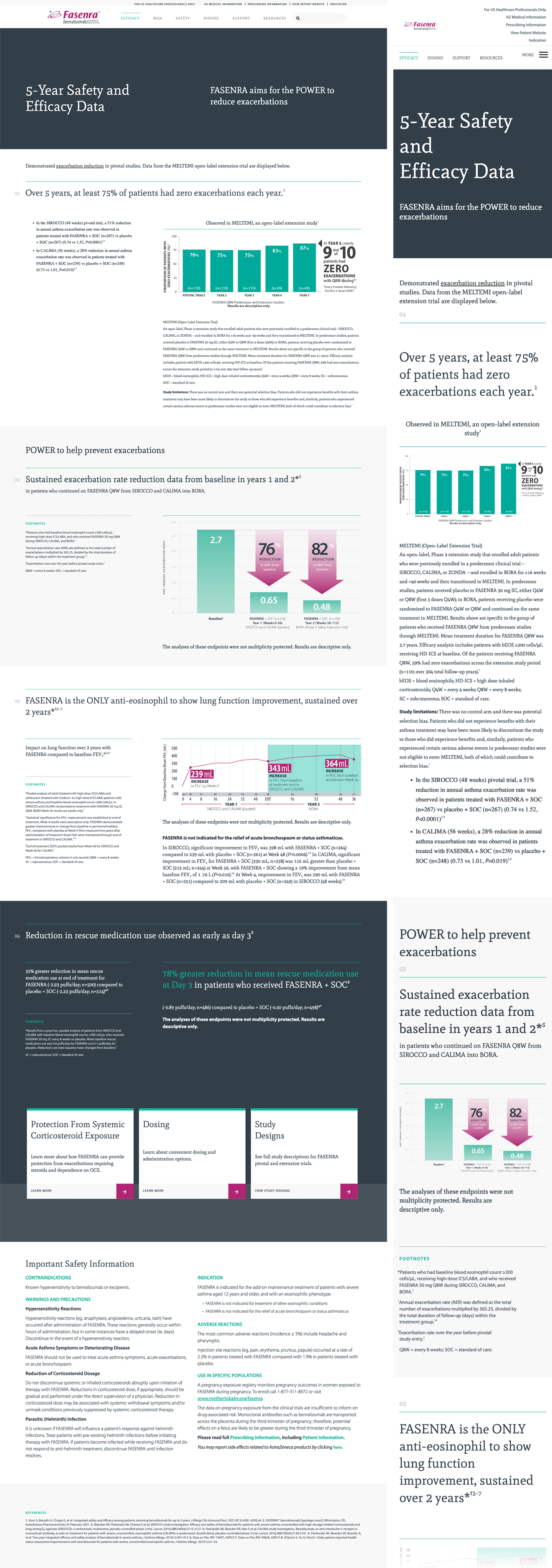 Fasenra HCP — efficacy data