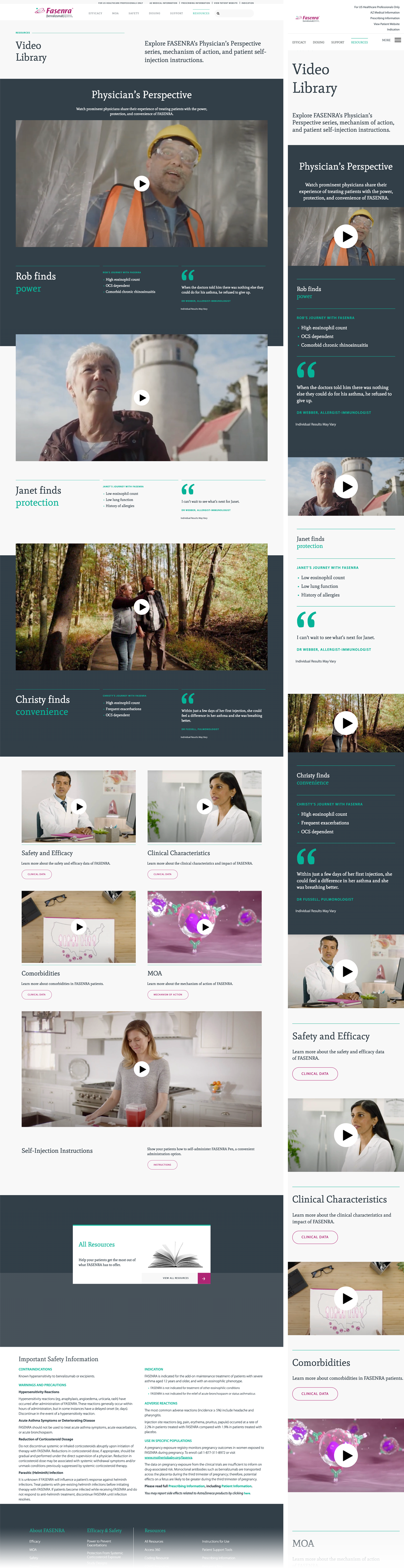 Fasenra HCP — video hub
