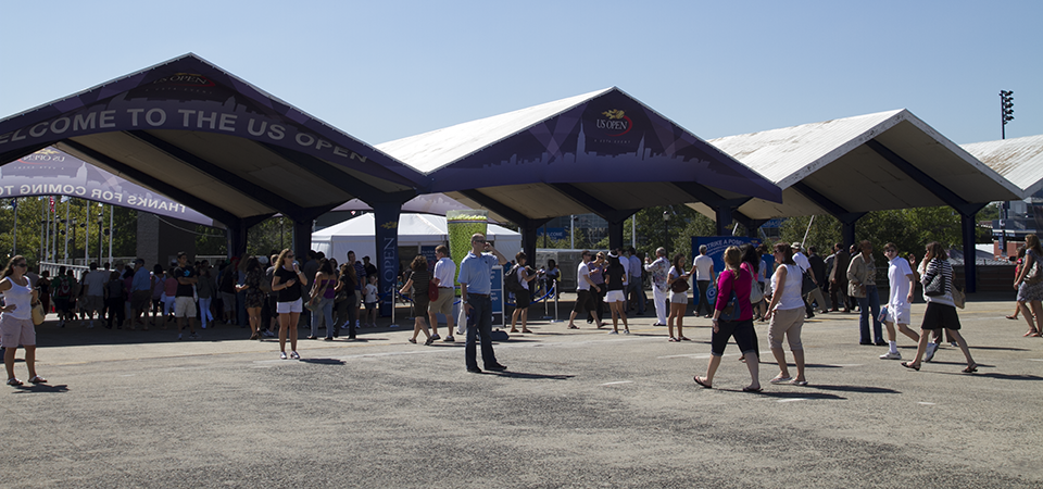 Welcome to the US Open — Mercedes-Benz pavilion