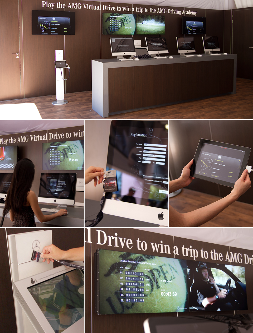 AMG Virtual Drive registration stations and Performance Pass tap-to-save